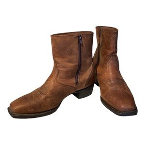 Laredo Western Boots Style 62002 Mens 10.5 D Square Toe Saddle Brown Western EUC